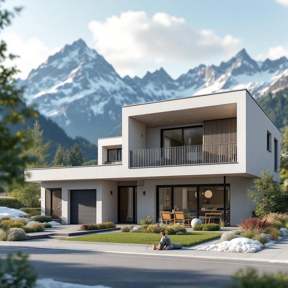 Grafische Darstellung verschiedener Bewertungsmethoden für Immobilien in der Schweiz: hedonistische Methode, Ertragswertmethode und Kostenmethode