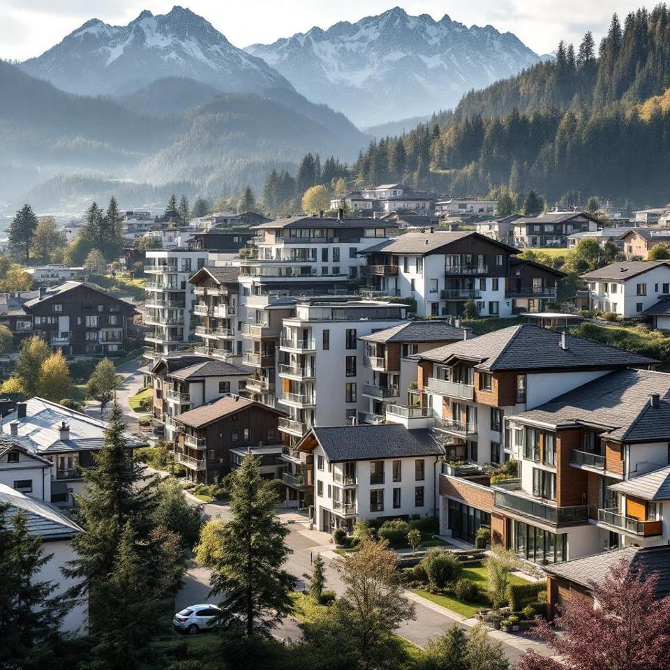 Marché immobilier suisse 2025, graphiques des prix et tendances du secteur résidentiel