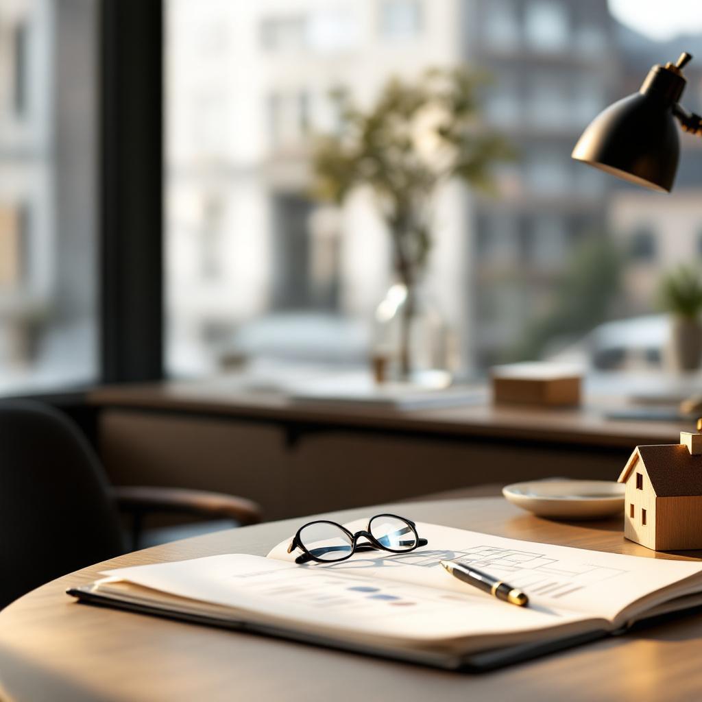 Mortgage advisory office, professional Swiss institutional setting